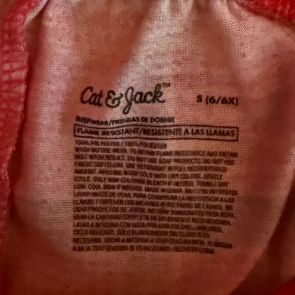 cat & Jack‎ Girls Plaid Shorts Pajama Bottoms Size 6